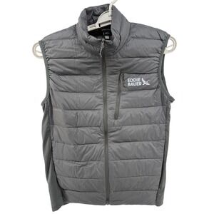 Eddie Bauer Men's Down 550 Puffer Vest Charcoal Gray Size S